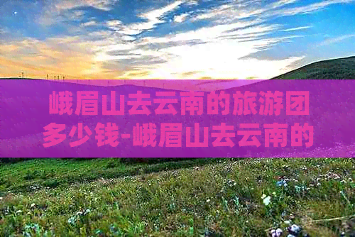 峨眉山去云南的旅游团多少钱-峨眉山去云南的旅游团多少钱一天