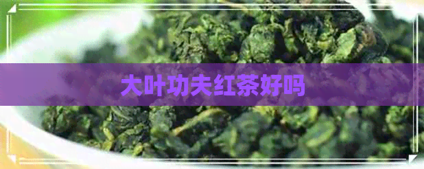 大叶功夫红茶好吗