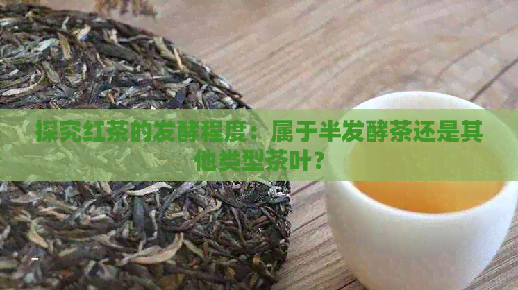 探究红茶的发酵程度：属于半发酵茶还是其他类型茶叶？