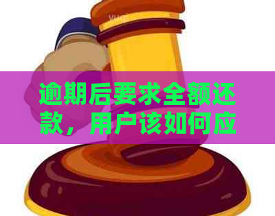 逾期后要求全额还款，用户该如何应对？是否存在63天期限？