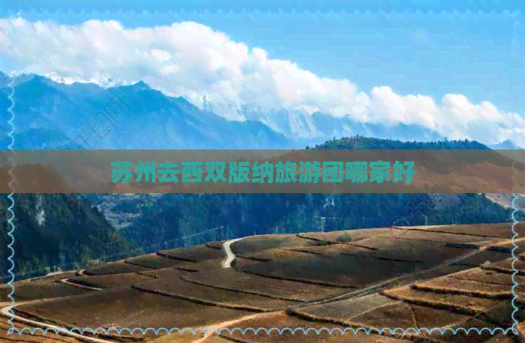 苏州去西双版纳旅游团哪家好