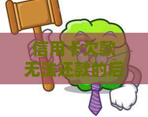 信用卡欠款无法还款的后果及解决方法全解析