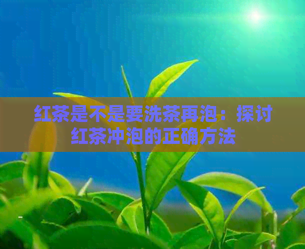 红茶是不是要洗茶再泡：探讨红茶冲泡的正确方法