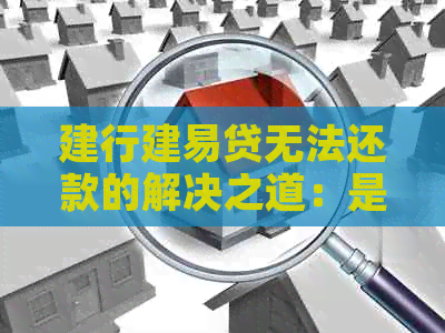 建行建易贷无法还款的解决之道：是否可以办理分期？安全性和可靠性如何？