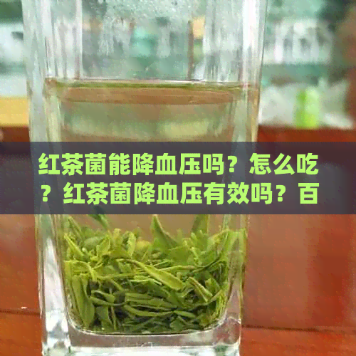 红茶菌能降血压吗？怎么吃？红茶菌降血压有效吗？百度百科详解。