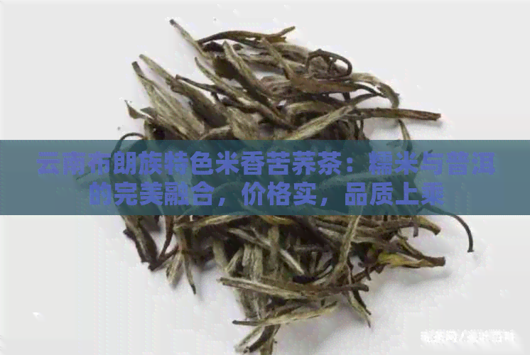 云南布朗族特色米香苦荞茶：糯米与普洱的完美融合，价格实，品质上乘