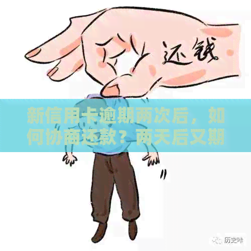 新信用卡逾期两次后，如何协商还款？两天后又期了怎么办？