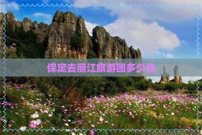 保定去丽江旅游团多少钱