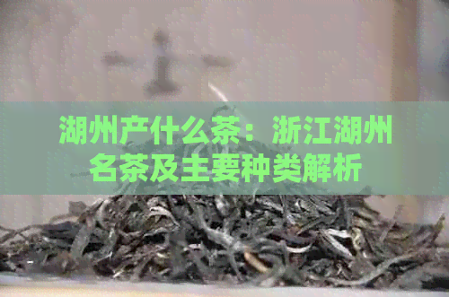 湖州产什么茶：浙江湖州名茶及主要种类解析