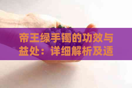 帝王绿手镯的功效与益处：详细解析及适用人群探讨