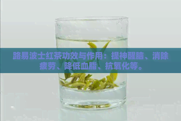 路易波士红茶功效与作用：提神醒脑、消除疲劳、降低血脂、抗氧化等。