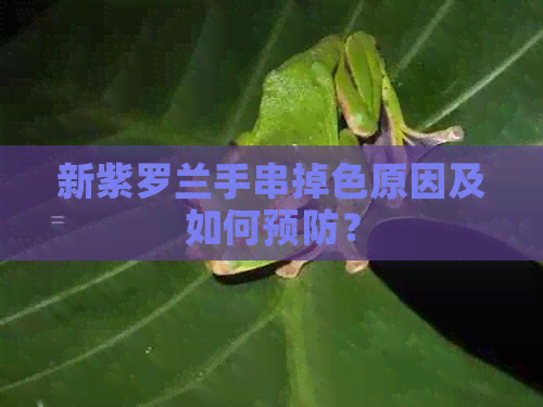 新紫罗兰手串掉色原因及如何预防？