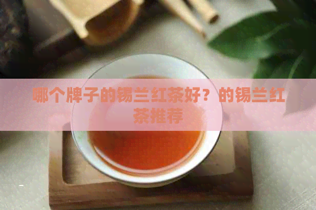 哪个牌子的锡兰红茶好？的锡兰红茶推荐