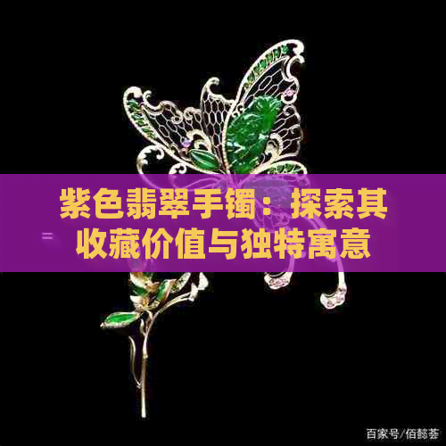 紫色翡翠手镯：探索其收藏价值与独特寓意