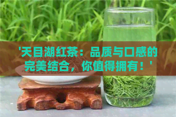 '天目湖红茶：品质与口感的完美结合，你值得拥有！'