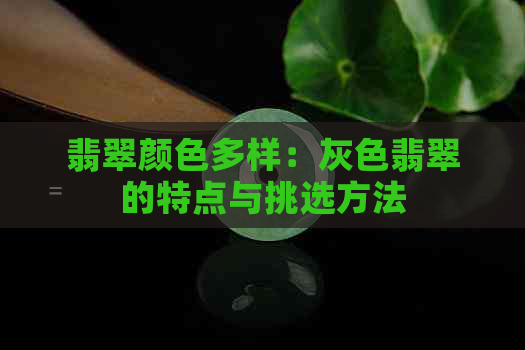 翡翠颜色多样：灰色翡翠的特点与挑选方法