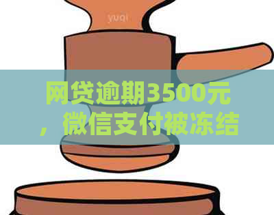 网贷逾期3500元，微信支付被冻结是否会导致法律诉讼？我该如何应对？