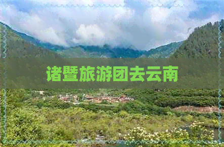 诸暨旅游团去云南