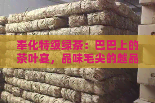 奉化特级绿茶：巴巴上的茶叶宴，品味毛尖的越品质