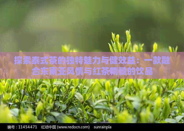 探索泰式茶的独特魅力与健效益：一款融合东南亚风情与红茶精髓的饮品