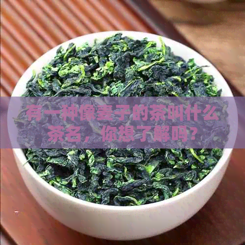 有一种像麦子的茶叫什么茶名，你想了解吗？