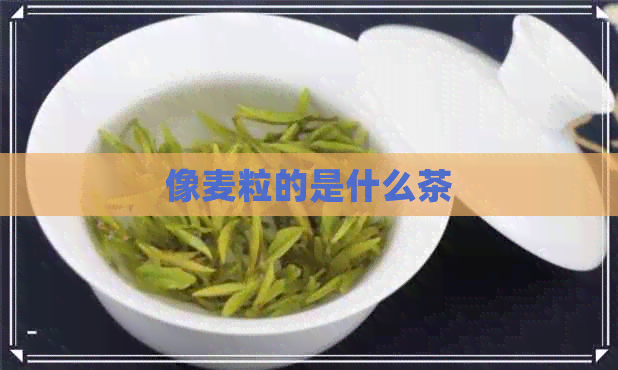 像麦粒的是什么茶