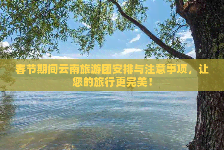 春节期间云南旅游团安排与注意事项，让您的旅行更完美！