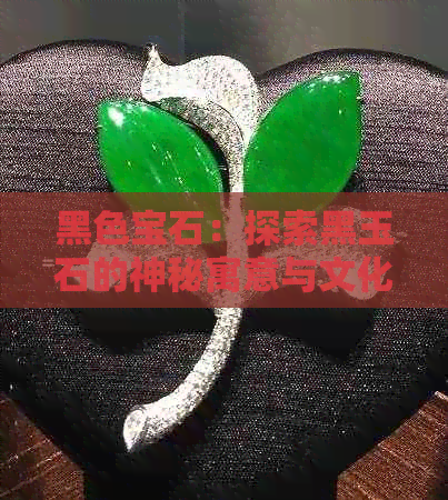 黑色宝石：探索黑玉石的神秘寓意与文化象征