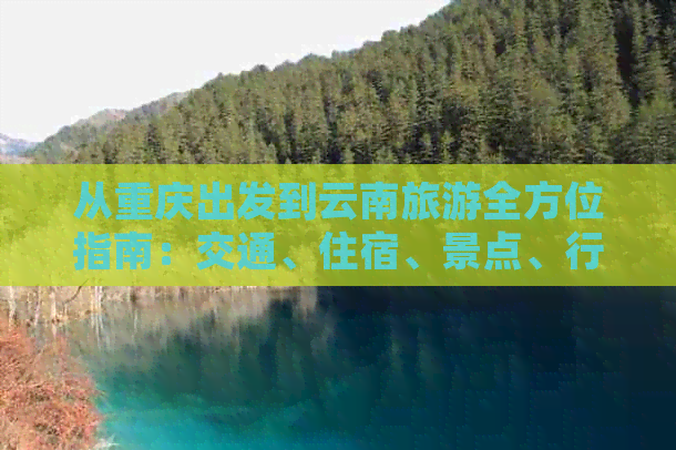 从重庆出发到云南旅游全方位指南：交通、住宿、景点、行程和必备事项