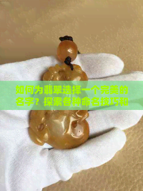 如何为翡翠选择一个完美的名字？探索各种命名技巧和灵感