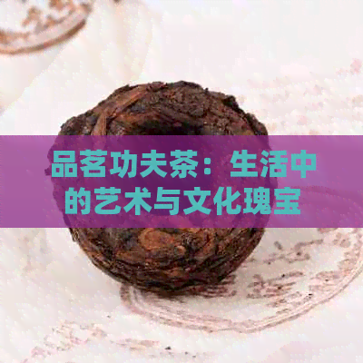 品茗功夫茶：生活中的艺术与文化瑰宝