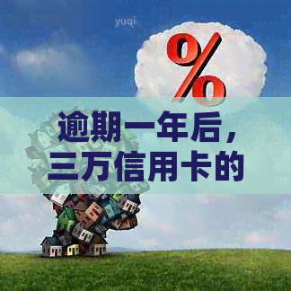 逾期一年后，三万信用卡的还款总额及相关利息分析