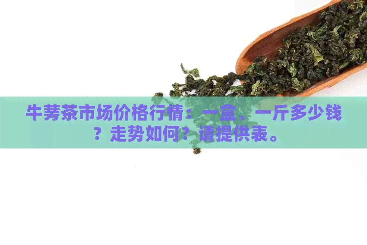 牛蒡茶市场价格行情：一盒、一斤多少钱？走势如何？请提供表。