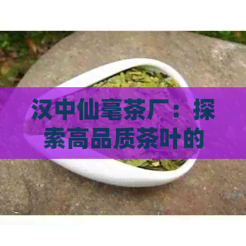 汉中仙毫茶厂：探索高品质茶叶的源头，了解茶厂生产工艺与历传承