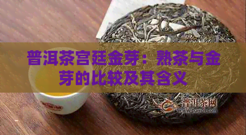 普洱茶宫廷金芽：熟茶与金芽的比较及其含义