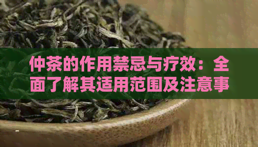 仲茶的作用禁忌与疗效：全面了解其适用范围及注意事项