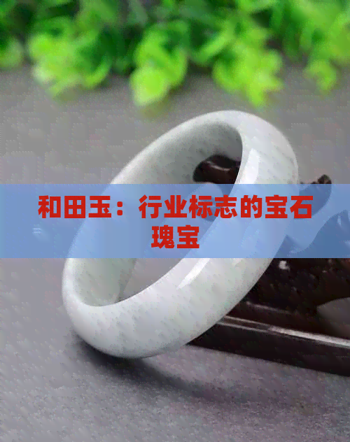 和田玉：行业标志的宝石瑰宝