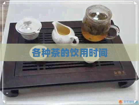 各种茶的饮用时间