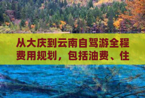 从大庆到云南自驾游全程费用规划，包括油费、住宿、餐饮等详细解析