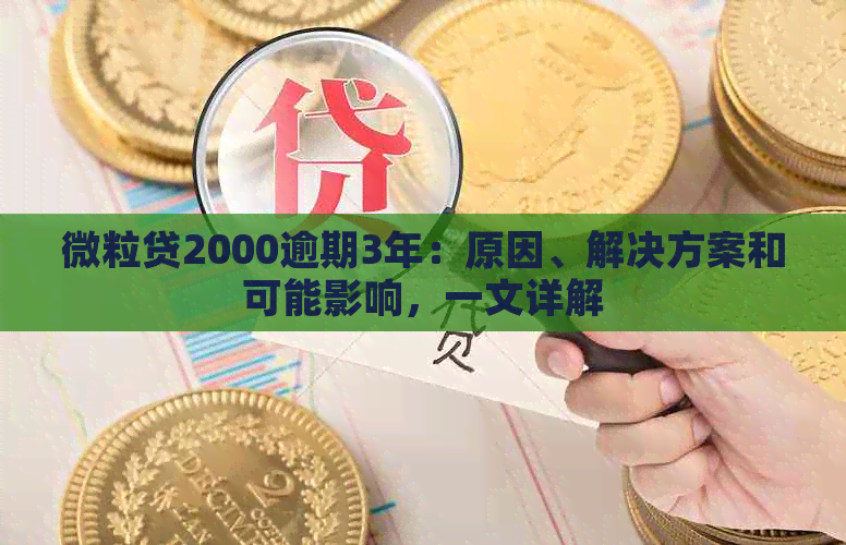 微粒贷2000逾期3年：原因、解决方案和可能影响，一文详解