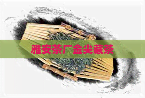 雅安茶厂金尖藏茶