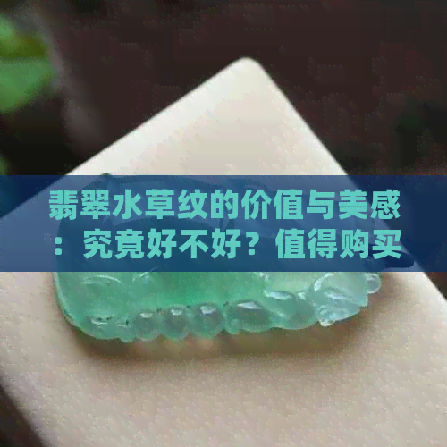 翡翠水草纹的价值与美感：究竟好不好？值得购买吗？