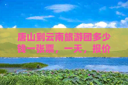 唐山到云南旅游团多少钱一张票，一天，报价