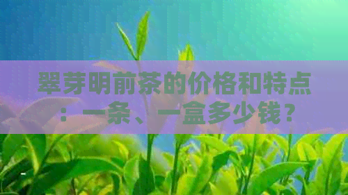 翠芽明前茶的价格和特点：一条、一盒多少钱？