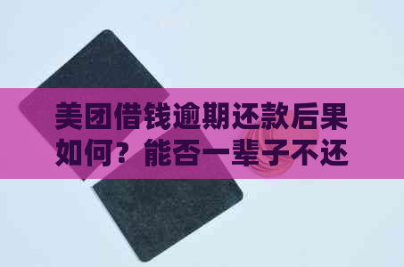 美团借钱逾期还款后果如何？能否一辈子不还款安全吗？