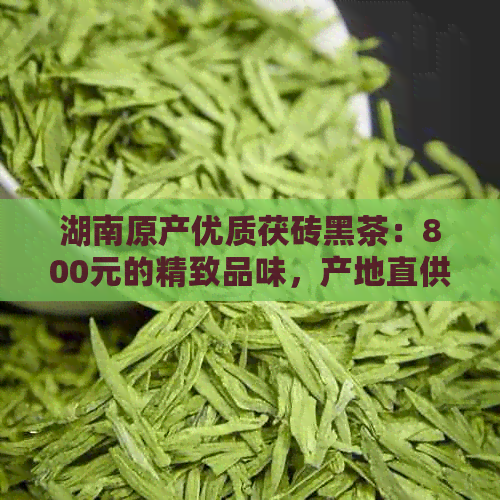 湖南原产优质茯砖黑茶：800元的精致品味，产地直供，批发促销