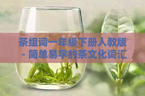 茶组词一年级下册人教版 - 简单易学的茶文化词汇