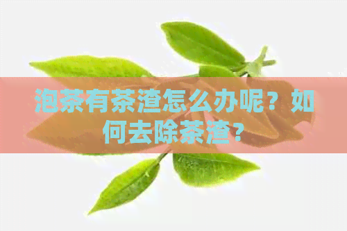 泡茶有茶渣怎么办呢？如何去除茶渣？