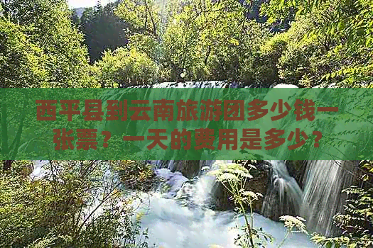 西平县到云南旅游团多少钱一张票？一天的费用是多少？