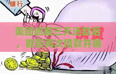 美团逾期三天还款后，能否再次借款并确保安全？